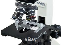 40x-1600x Composé Trinocular Lab Led Microscope + Replaceable 5mp Appareil Photo Numérique