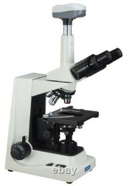 40x-1600x Darkfield Trinocular Compound Siedentopf Microscope+5mp Appareil Photo Numérique