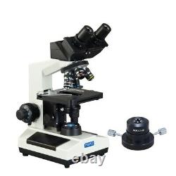 40x-2000x Darkfield Composé Intégré 3mp Usb Digital Camera Led Microscope
