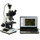 40x-2000x Led Microscope Trinoculaire Darkfield Biologique + 3mp Usb Appareil Photo Numérique