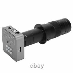 48mp 1080p 60fps Usb Digital Microscope Camera Eu Plug Avec Objectif 180x C-mount