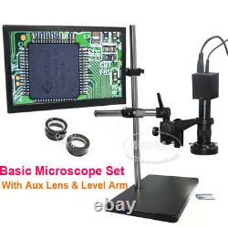 4k 1080p 60fps Hdmi Usb C-mount Microscope De Caméra Industrielle + 15,6 Ips Monitor