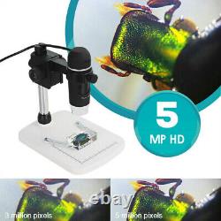5mp 300x Usb Digital Microscope Set Magnificateur Caméra Stand Windows Mac