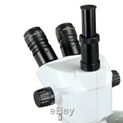 6.7x-45x Zoom Stéréomicroscope + 144 Led Light Ring + Boom Support + 2 Mégapixels Appareil Photo Numérique