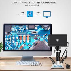 7 Microscope numérique 200X-1600X 1080P avec support en métal, enregistreur de caméra vidéo et visualisation sur PC