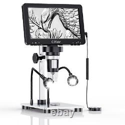 7 Microscopes à pièces LCD numériques 1080P avec caméra vidéo 12MP et kit de soudure