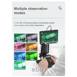 7 Pouces Usb Appareil Photo Numérique Microscope Fit Réparation De Téléphone Amplification Continue