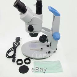 7x-45x Zoom Simul-focale Trinoculaire Stéréo Microscope Pour Appareil Photo Numérique C / Cs