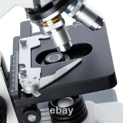 Amplificateur 40x-2500x Microscope À Led Binoculaire + Appareil Photo Numérique 5mp + Diapositives