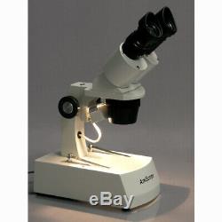 Amscope 10x-20x-30x-60x Stéréo Microscope Usb Avec Appareil Photo Numérique Haut / Bas Lumières