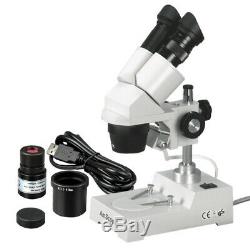 Amscope 20x-80x Binocular Microscope Stéréo Usb 2.0 Pilier-support De Caméra Numérique