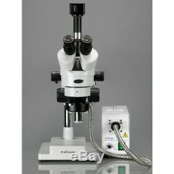 Amscope 3.5x-90x Simul-focal Trinocular Boom Microscope + 5mp Appareil Photo Numérique