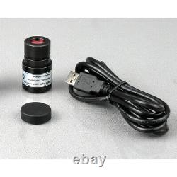 Amscope 40-2500x Led Digital Binocular Compound Microscope + Caméra Usb 3d Stage
