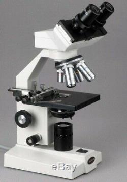 Amscope 40x-1000x Vet Haute Puissance Microscope Binoculaire + 3mp Appareil Photo Numérique