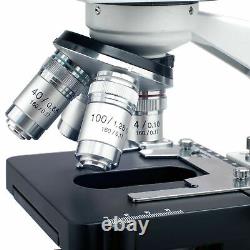 Amscope 40x-2000x Binoculaire Led Composé Microscope+ 5mp Caméra Tête Siedentopf