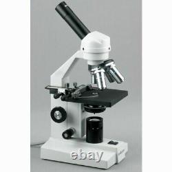 Amscope 40x-2000x Microscope Composé Étudiant + Caméra Numérique 1,3mp