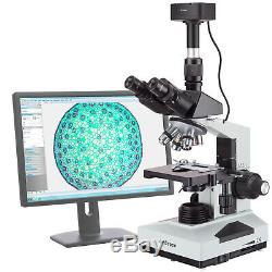 Amscope 40x-2000x Microscope Trinoculaire + 1.3mp Appareil Photo Numérique Usb 2.0 Multi-usage