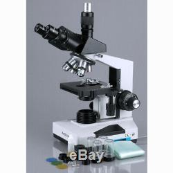Amscope 40x-2000x Microscope Trinoculaire + 1.3mp Appareil Photo Numérique Usb 2.0 Multi-usage