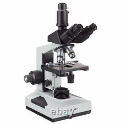 Amscope 40x-2000x Microscope Trinoculaire De Laboratoire Composé + Appareil Photo Numérique Usb 5mp
