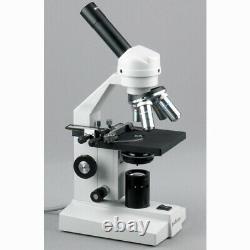 Amscope 40x-2000x Student Compound Microscope + 1.3mp Appareil Photo Numérique