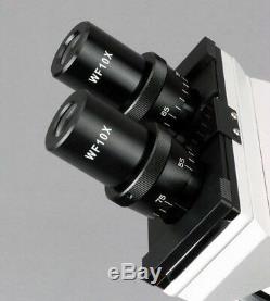 Amscope 40x-2000x Vet Haute Puissance Microscope Binoculaire + 3mp Appareil Photo Numérique
