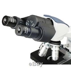 Amscope 40x-2500x Composé Binocular Microscope W 3d Stage, 1.3mp Appareil Photo Numérique