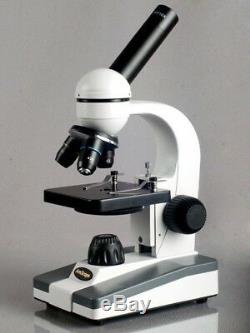 Amscope 40x-800x Microscope Composé W Cadre Usb En Métal Appareil Photo Numérique Lentille En Verre