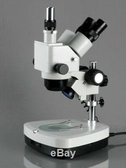 Amscope 5x-80x Zoom Stéréo Microscope Double Halogène + 5mp Appareil Photo Numérique
