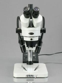 Amscope 7x-45x Zoom Stéréo Microscope+9mp Caméra Numérique Usb Gooseneck Led Light