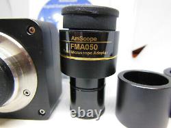 Amscope Fma050 Mu1000 Microscope 10mp Appareil Photo Numérique + Logiciel