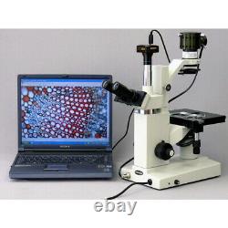 Amscope Inverted 40x-800x Tissu Culture Microscope + Appareil Photo Numérique 10mp