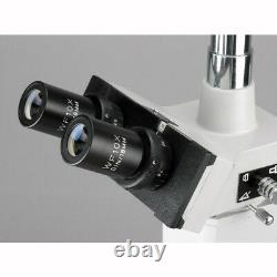 Amscope Me300ta-10m 40x-640x Epi Microscope Métallurgique + Appareil Photo Numérique 10mp