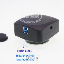 Appareil photo de microscope biologique de l'industrie C-Mount USB 3.0 haute vitesse 8.3M 4K 70FPS