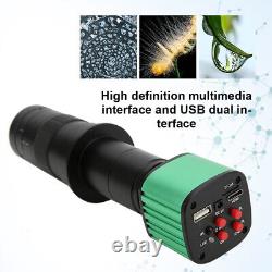 Appareil photo de microscope vidéo numérique électronique industriel USB 16MP avec objectif C-mount 180X