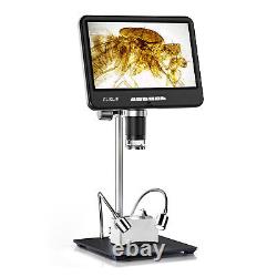 Appareil photo microscope numérique de pièces de monnaie 1200X avec écran IPS HDMI et microscope de soudage