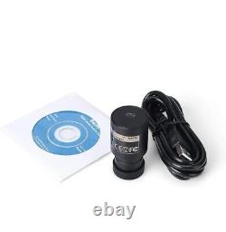 Appareil photo numérique Swift 5.0 mégapixels pour microscopes, support d'oculaire, USB 2.0 et...