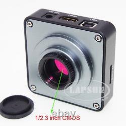 Appareil photo numérique de microscope stéréo trinoculaire simul-focal HDMI USB 200X 1080P 2K