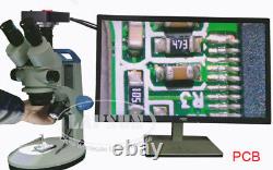 Appareil photo numérique de microscope stéréo trinoculaire simul-focal HDMI USB 200X 1080P 2K