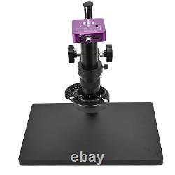 Appareil photo numérique pour microscope vidéo de 51MP avec objectif C de 180X et support de lumière annulaire à 144 LED - UE