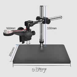 Bras de table réglable pour support de caméra de microscope 10-265mm stéréo