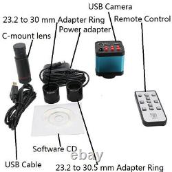 Caméra CMOS numérique pour microscope industriel USB 14MP avec oculaire vidéo 0.5X C-mount