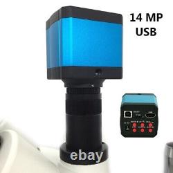 Caméra CMOS numérique pour microscope industriel USB 14MP avec oculaire vidéo 0.5X C-mount