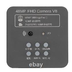 Caméra de microscope 1080P 48MP +300X C Type Industrie Caméra numérique EU Plug MV6
