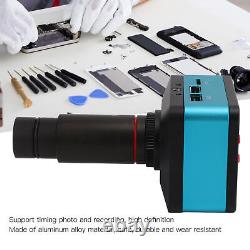 Caméra de microscope 4K 12MP 60FPS avec objectif 0.5X Caméra de microscope numérique AC100-240V