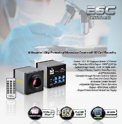 Caméra de microscope HDMI ESC Medicams Full HD 16 MP numérique industrielle USB avec Re