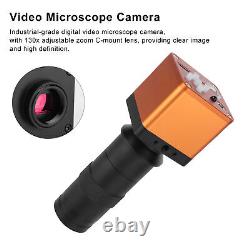 Caméra de microscope numérique 34MP 1080P avec objectif C-Mount zoomable 130X GFL