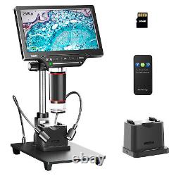 Caméra de microscope numérique avec écran de 7 pouces 1300X pour la soudure d'inspection de pièces de monnaie sur PC