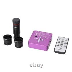 Caméra de microscope numérique industriel avec objectif d'oculaire 0,5X, résolution 1080P, 51 mégapixels, et connexion USB