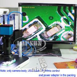 Caméra de microscope numérique industrielle C-mount HDMI USB 1080P 14MP avec carte mémoire 8G TF Vidéo ROUGE