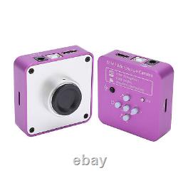 Caméra de microscope trinoculaire numérique industrielle 2K 51MP avec objectif CMount 0.5X et fiche US